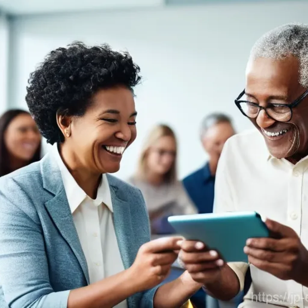 평생교육사 자격증 시험 준비 체크리스트 - **Prompt:** A group of diverse individuals, ranging from active seniors to young adults, enthusiasti...